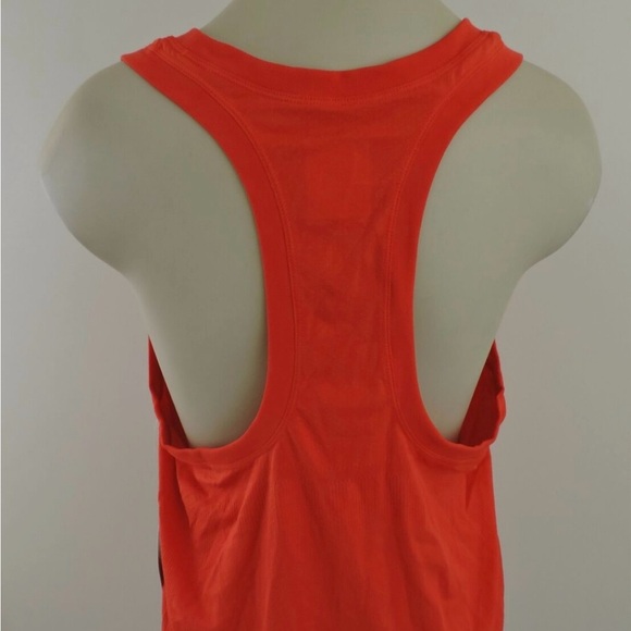 Athleta Women’s Momentum Seamless Tank Top Orange Red Size Medium - Picture 2 of 7